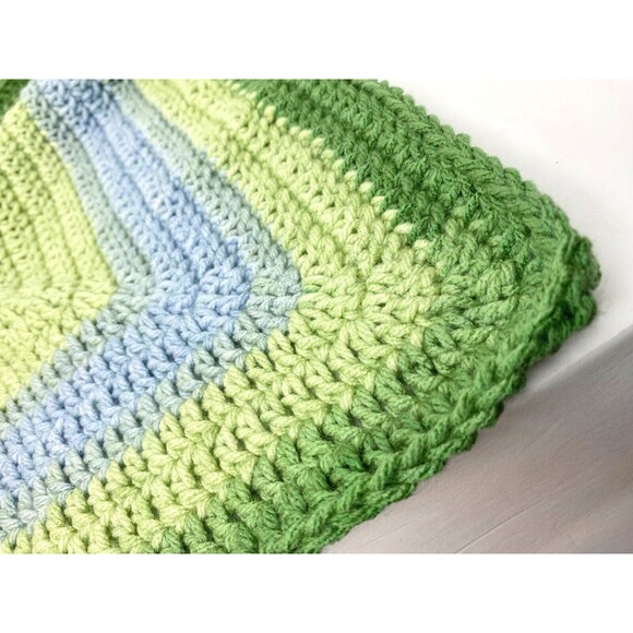 Baby Crochet Lovey Security Blanket Toy. - Picture 3 of 10